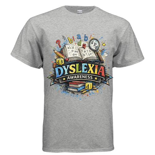 Dyslexia Awareness Empowering Shirt – Brilliance Looks Different