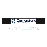 CornerStone Brass Ballpoint Pen with Gripper (Engraving)