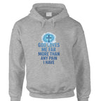 God Loves Me More Than My Pain – Faith & Strength Hoodie