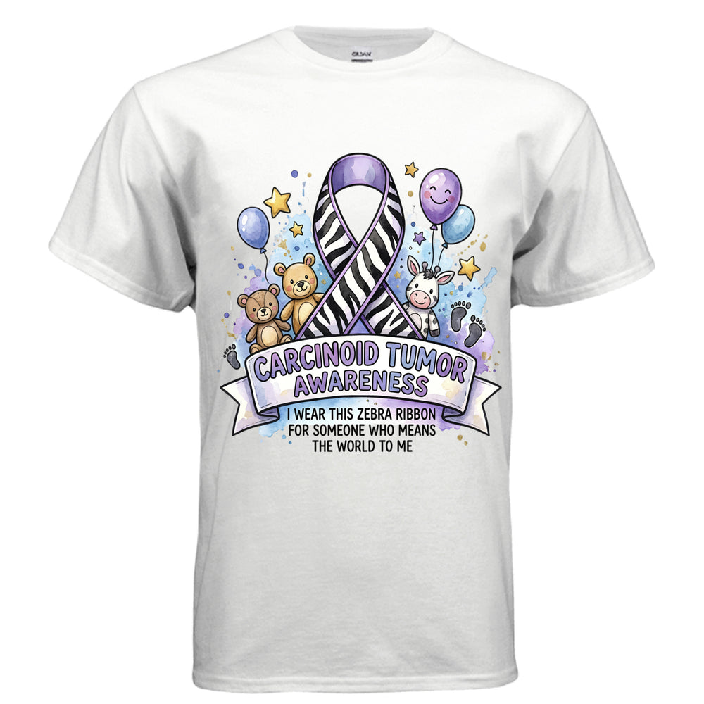 Carcinoid Warrior Shirt – The Zebra That Never Backs Down