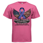 Usher Syndrome Warrior Shirt – Navigating Hearing & Vision Loss with Unstoppable Spirit
