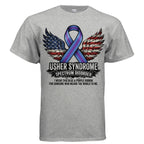Usher Syndrome Warrior Shirt – Navigating Hearing & Vision Loss with Unstoppable Spirit
