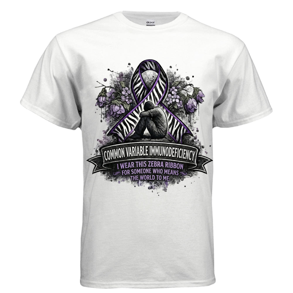 CVID Awareness Shirt – Zebra Warriors with Unbreakable, Vibrant Spirits
