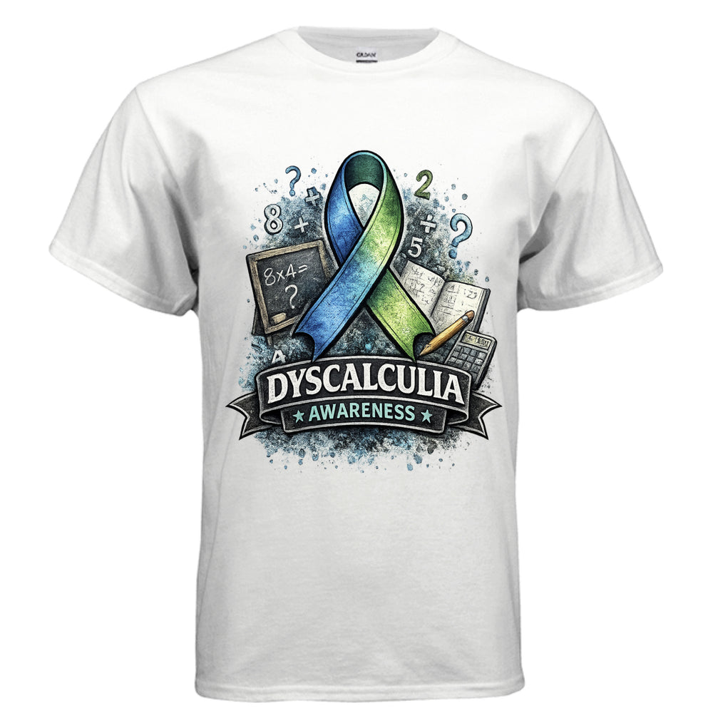 Dyscalculia Awareness Shirt – Your Worth Is Never Defined by an Equation