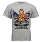 Sensory Processing Disorder Awareness Shirt – Orange Edition