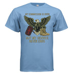 My Commission Is Over But My Service Never Ends – Veteran Shirt