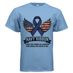 Navy Ribbon Disability Awareness Shirt – Visibility, Inclusion & Strength in Every Form