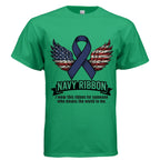 Navy Ribbon Disability Awareness Shirt – Visibility, Inclusion & Strength in Every Form