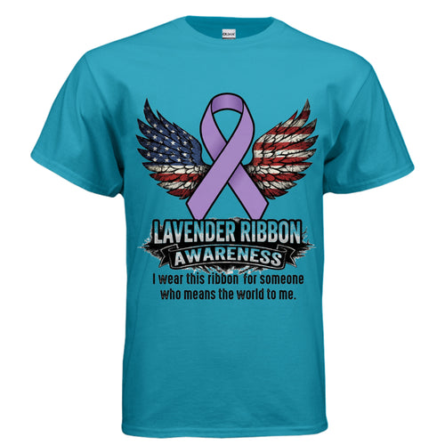 Lavender Ribbon Awareness Shirt – All Cancers, One Community, Endless Strength