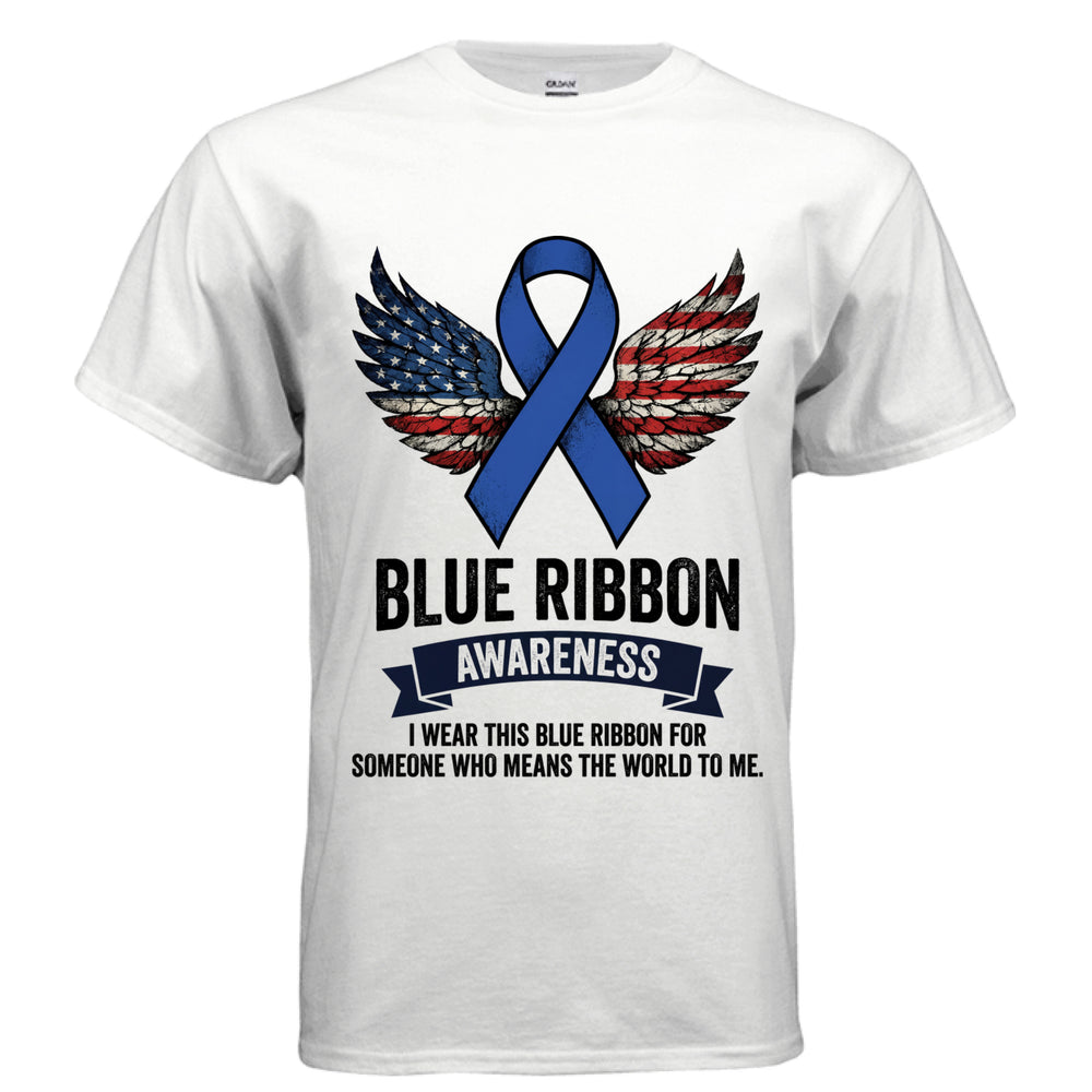 Blue Ribbon Strength Awareness Shirt – Empowering Unity for Every Cause