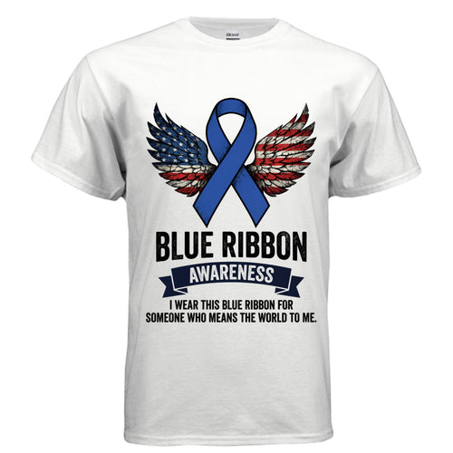 Blue Ribbon Strength Awareness Shirt – Empowering Unity for Every Cause