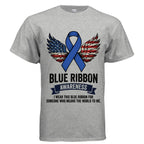 Blue Ribbon Strength Awareness Shirt – Empowering Unity for Every Cause
