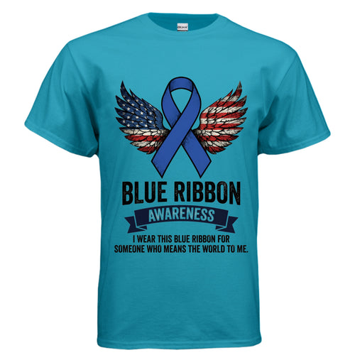 Blue Ribbon Strength Awareness Shirt – Empowering Unity for Every Cause